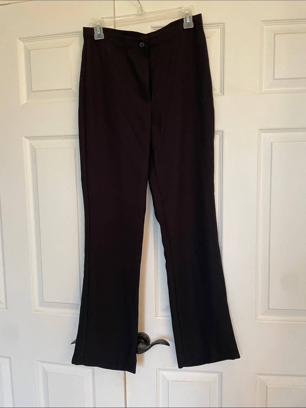 Women's Black Boot-Cut Dress Pants 7/8 Juniors